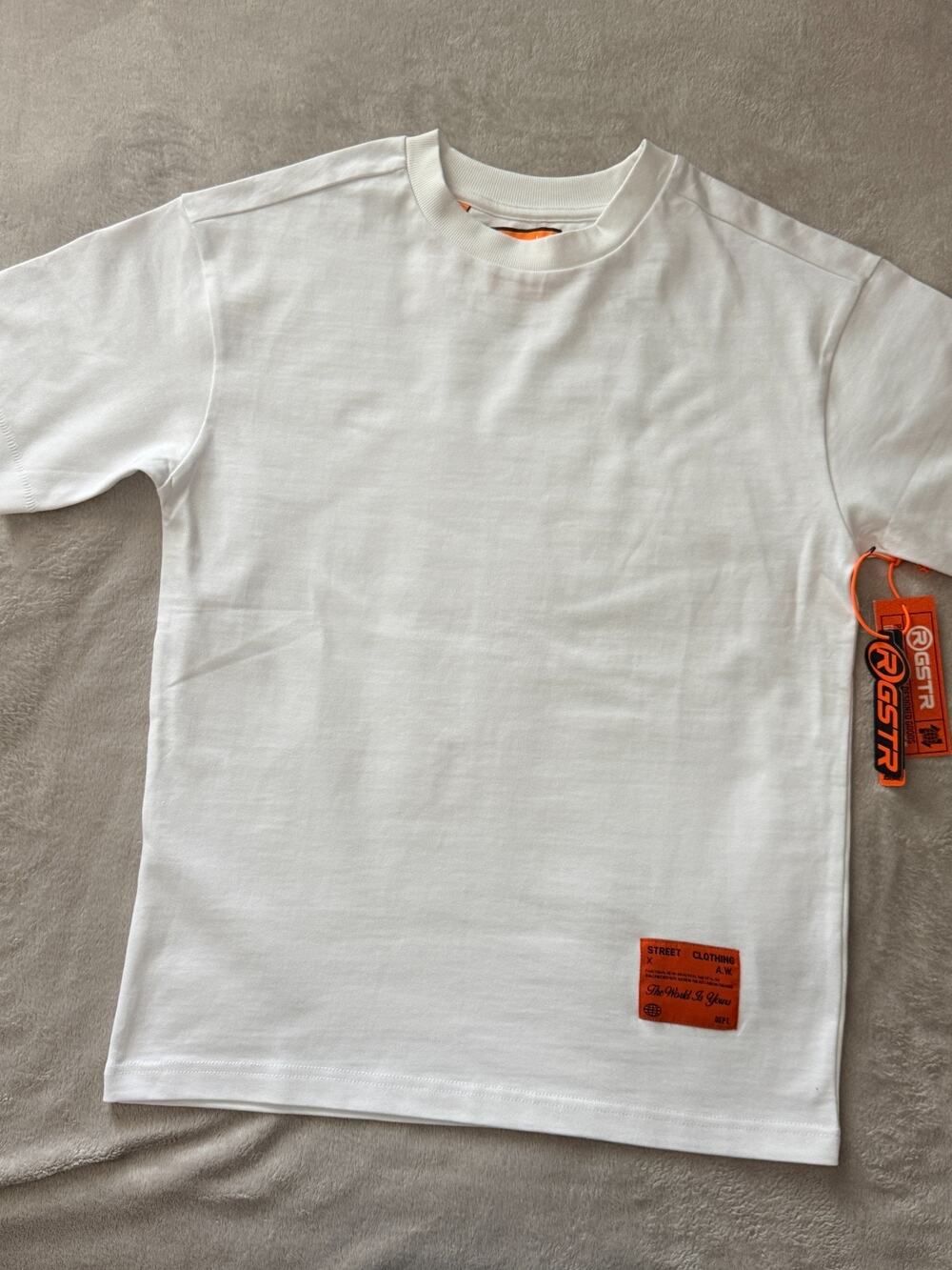 RGSTR 'The World Is Yours' Heavyweight Thick Cotton Streetwear White Tee NWT